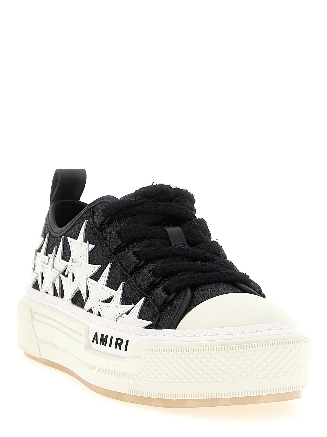 Amiri Glitter Stars Court Low Sneakers - Bianco/Nero | ade30b40617965b7264ab0501422d875663ba7c7