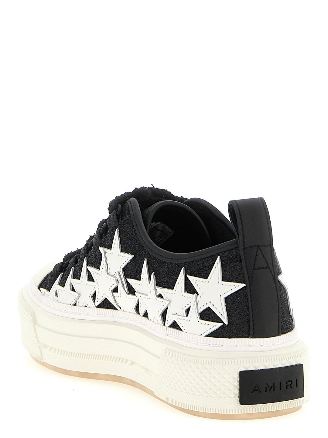 Amiri Glitter Stars Court Low Sneakers - Bianco/Nero | ed1615951020e597e6af845729bca5d850443766