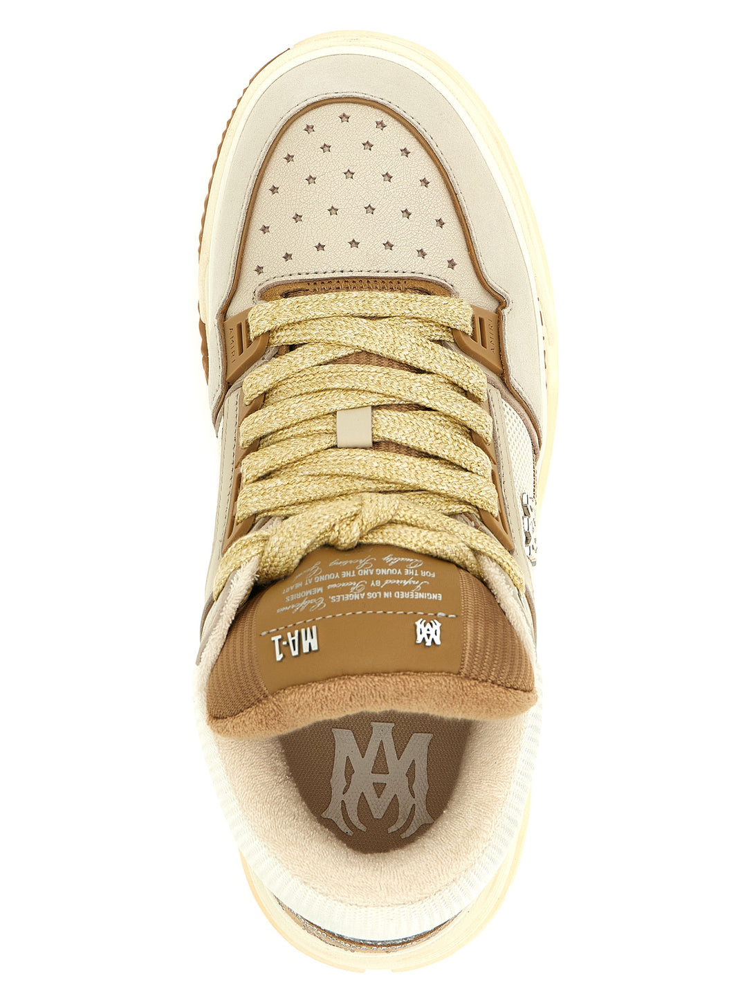 Amiri Crystal Ma-1 Sneakers - Beige | 84141bae31848c690f68ceb449d255bbcd48e214