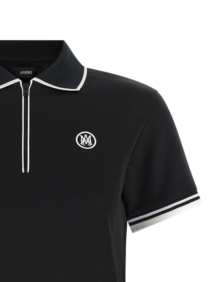 Amiri Zipped  Shirt Polo - Nero | b9dad9f0f61f13ace55b563eaaaa2a16db3dd21d