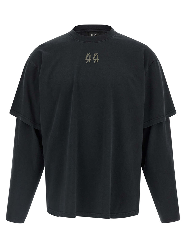 44 Label Double Sleeve T shirt - Nero | f8741c390deabd9fbfd1b38283dafd986fe523f7