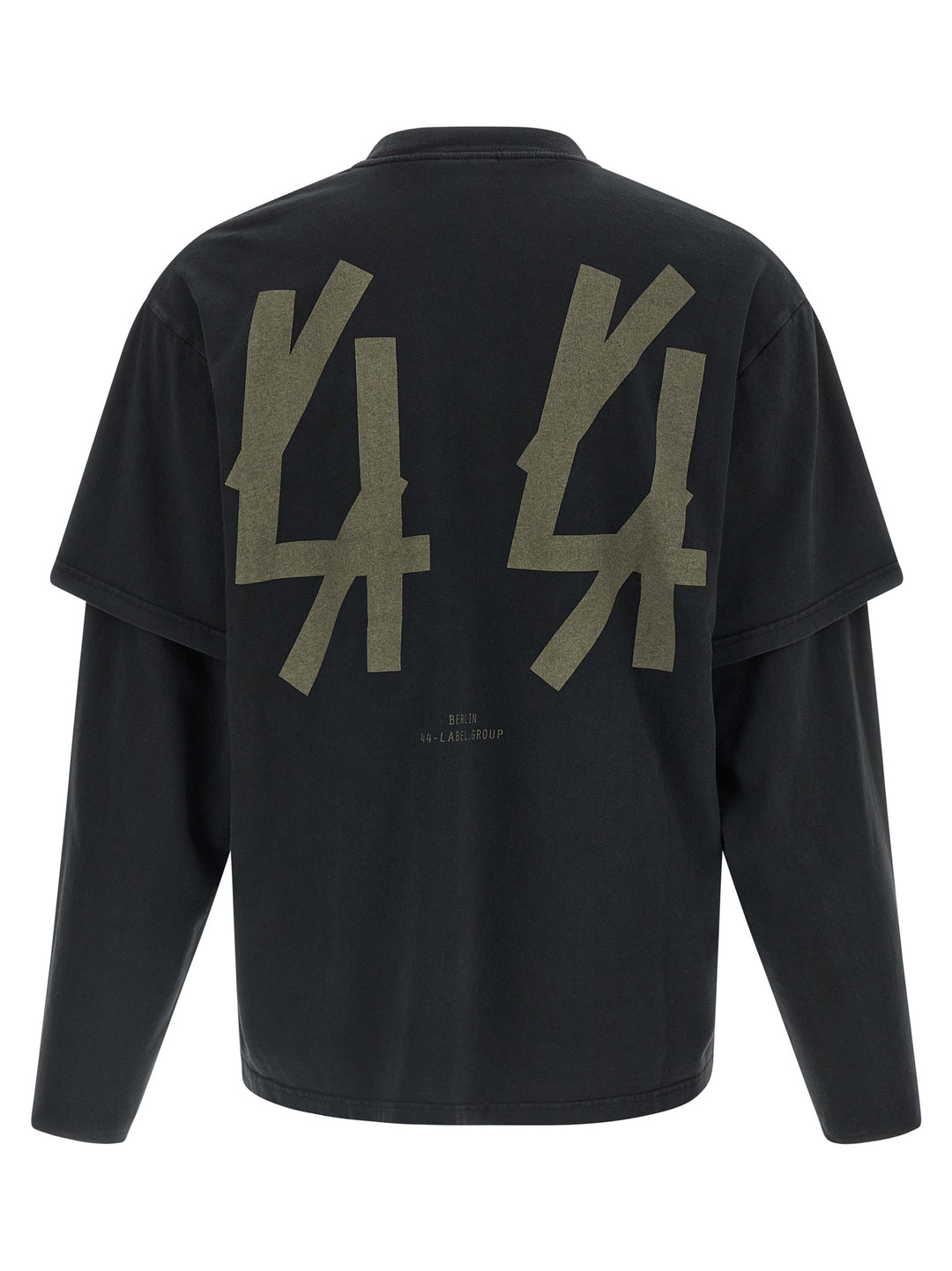 44 Label Double Sleeve T shirt - Nero | 549821bc068b3b5f6f8ed4d71585eea921fe37b1