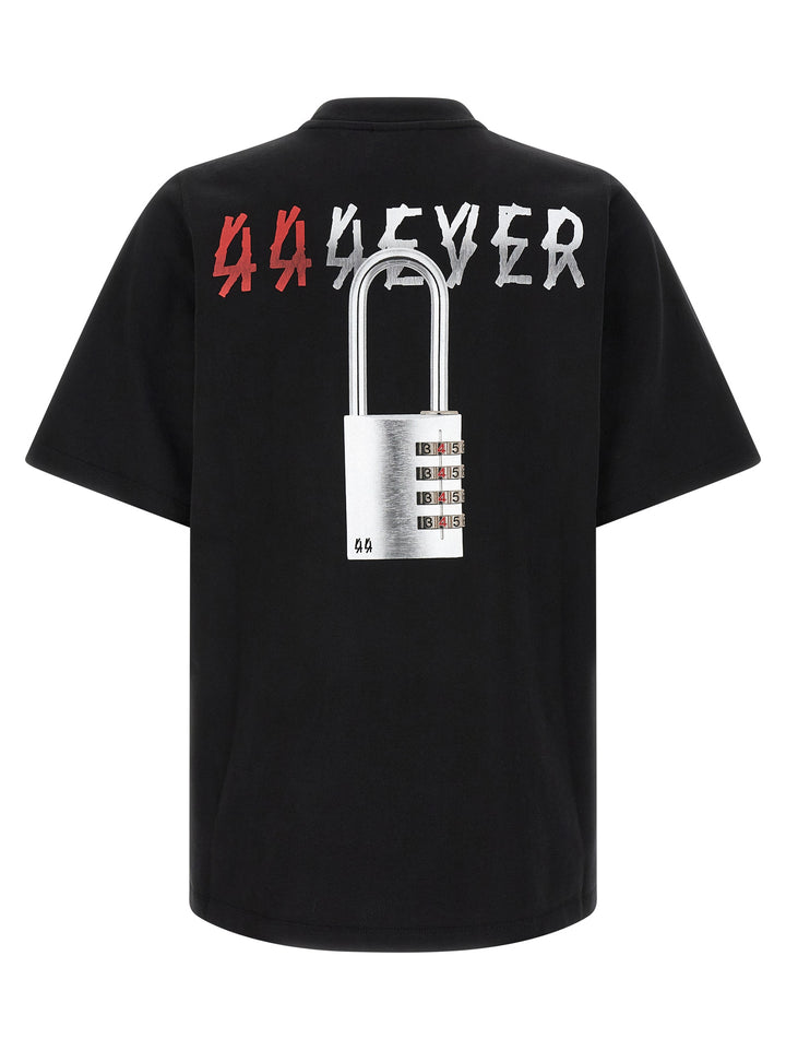 44 Label With Padlock Print T shirt - Nero | 97e6a712e7b0b0c18cf0d43e1cecdc47d616e4ce