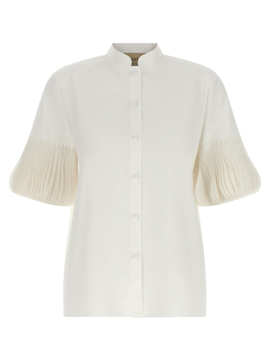 Valentino Garavani Poplin Embroidered Shirt Camicie Bianco