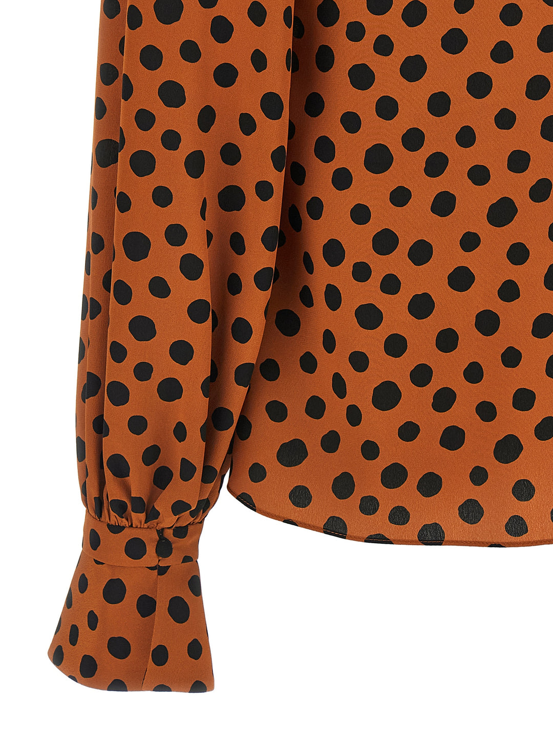 Valentino Garavani Polka Dot Print Shirt Camicie - Arancione | b746bcdf12ddf4487bcc95ce764b6437691ca152