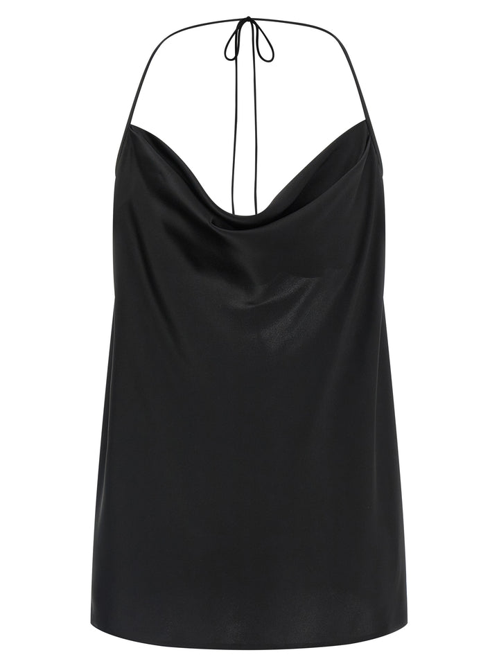 Valentino Garavani Silk Top Top - Nero | 379ae79cfecd9406b7792548d733d04a66f5181e