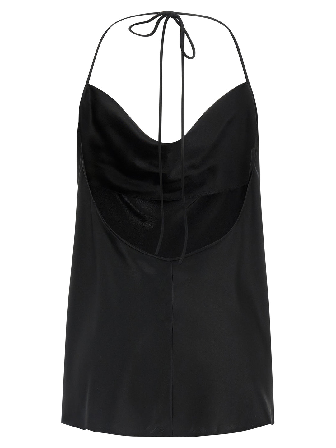 Valentino Garavani Silk Top Top - Nero | 1ef92ca47aa089642ec6a380fa59e8aa2bd688ac