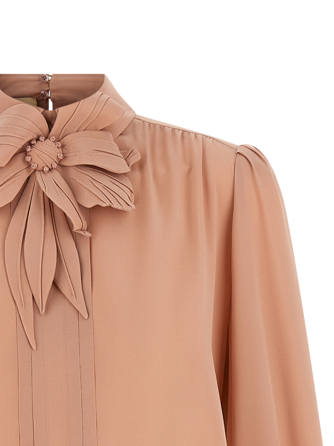 Valentino Garavani Valentino Garavani Crêpe Top Top - Rosa | c5cc7a1094404978c147dcbe3024c5051f55f8e1