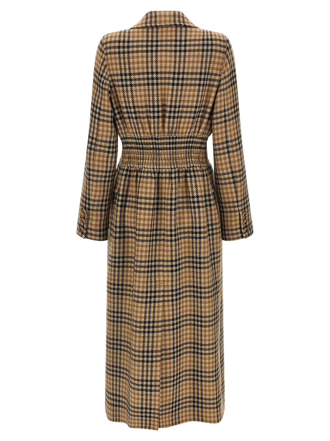 Valentino Garavani Valentino Garavani Houndstooth Wool Coat Trench e Impermeabili - Marrone | 0bc3ae2beba5f70157372f8c8a5774af46304790