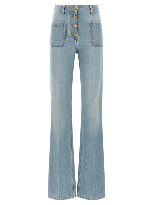 Valentino Garavani High Waist Jeans Celeste