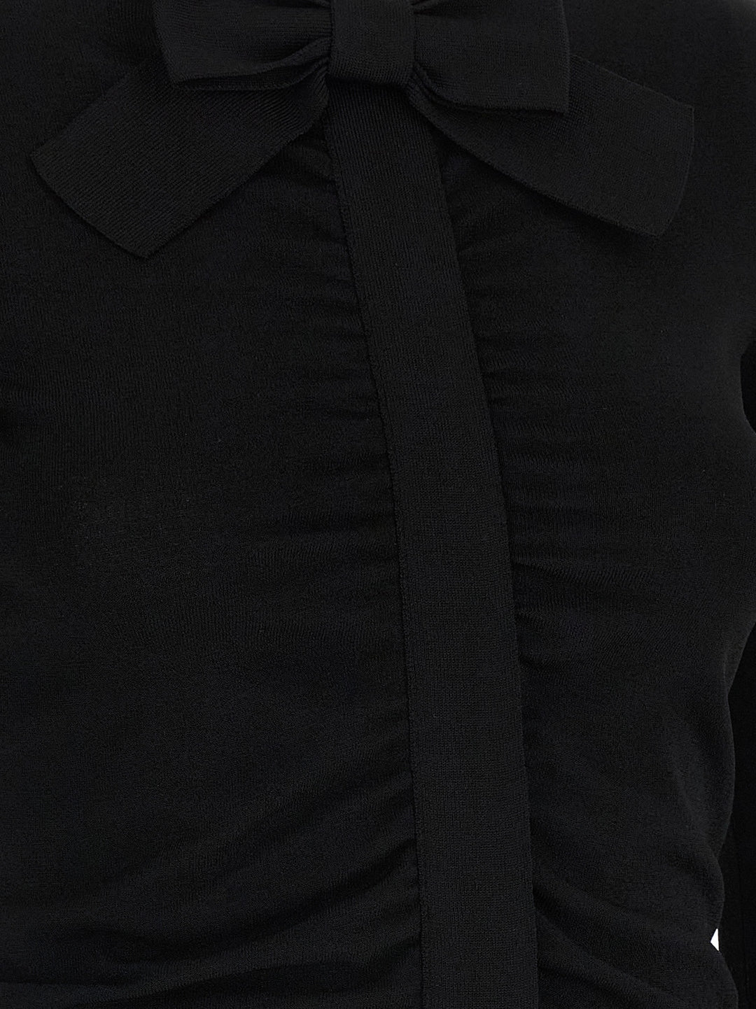Valentino Garavani Valentino Garavani Bow Cardigan Maglioni - Nero | 7f22a1d8f8fb72b6c28bc10a3a2cec5b772ef90d