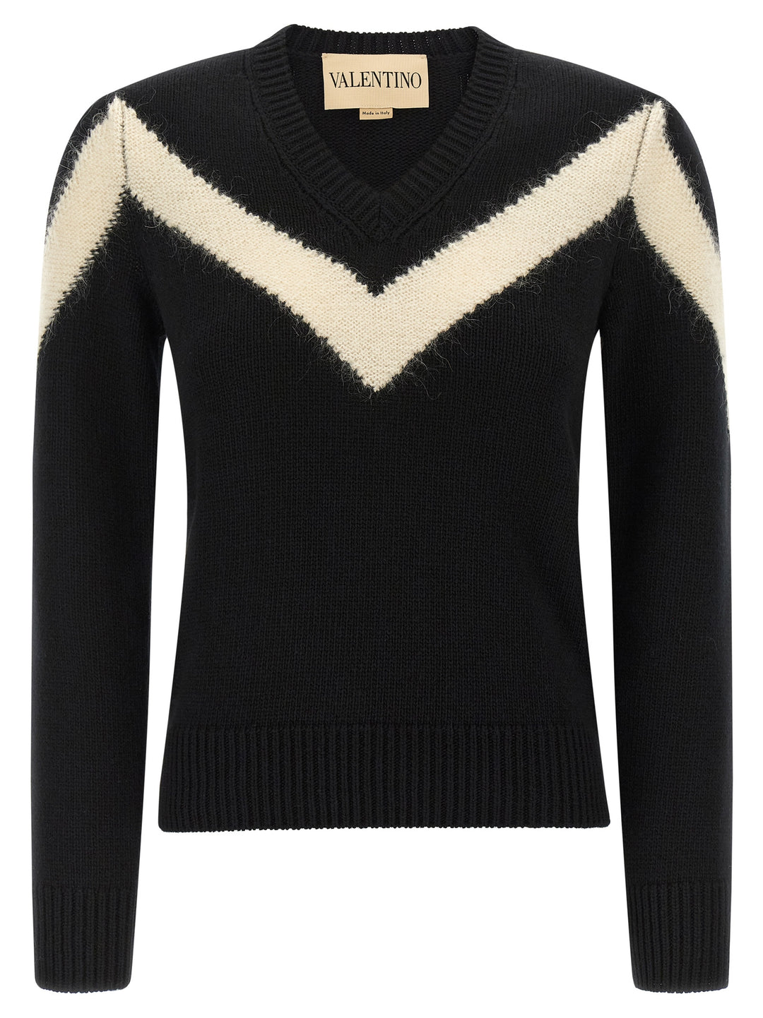 Valentino Garavani Valentino Garavani Vlogosignature Bow Sweater Maglioni - Bianco/Nero | ebc3e407c8ee65c0a668423eb4f807db6c470fe1