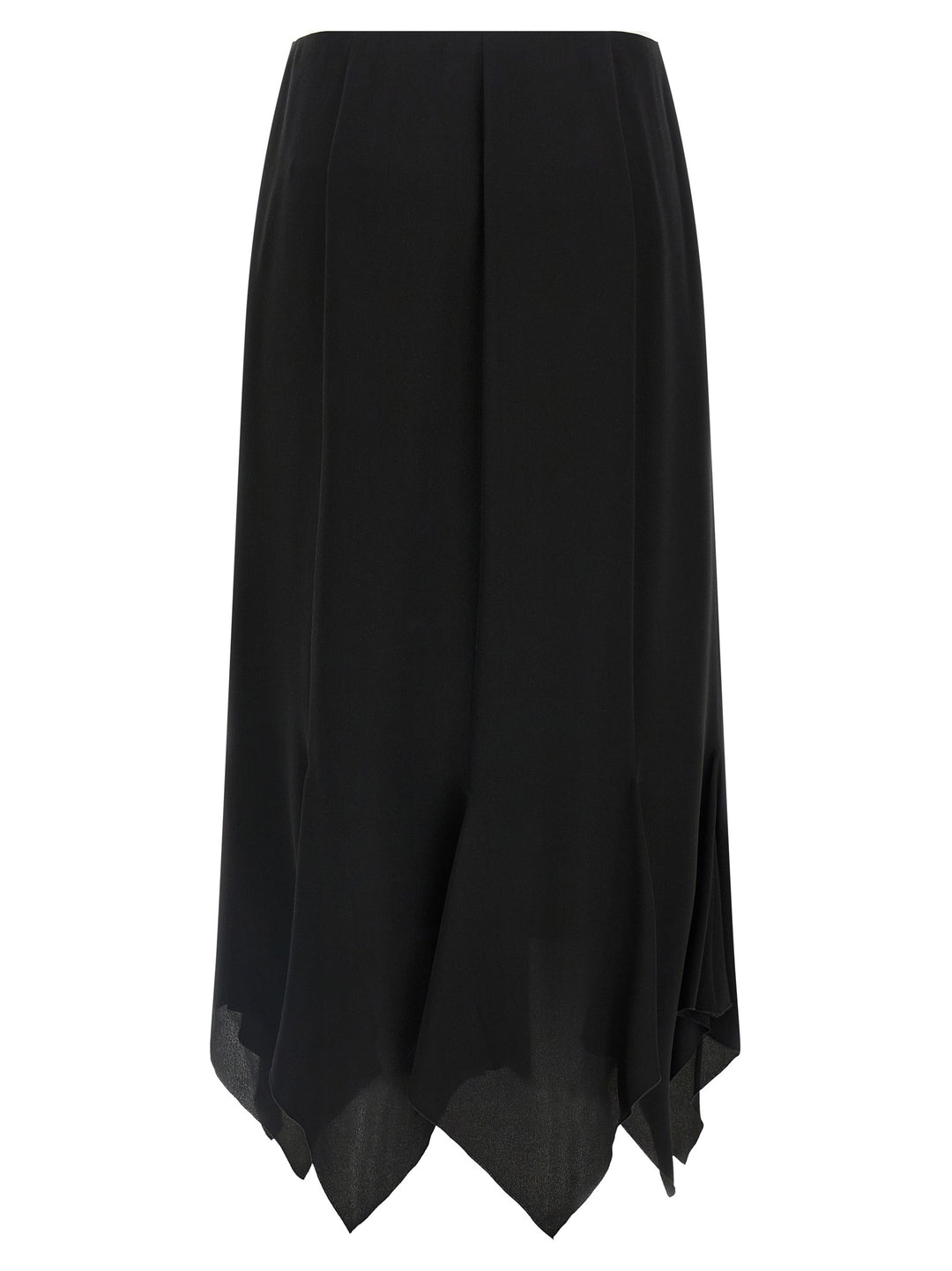 Valentino Garavani Valentino Garavani Crêpe De Chine Skirt Gonne - Nero | 334e8c8510228ccfadb0661ef9b1fd288b0b1a07