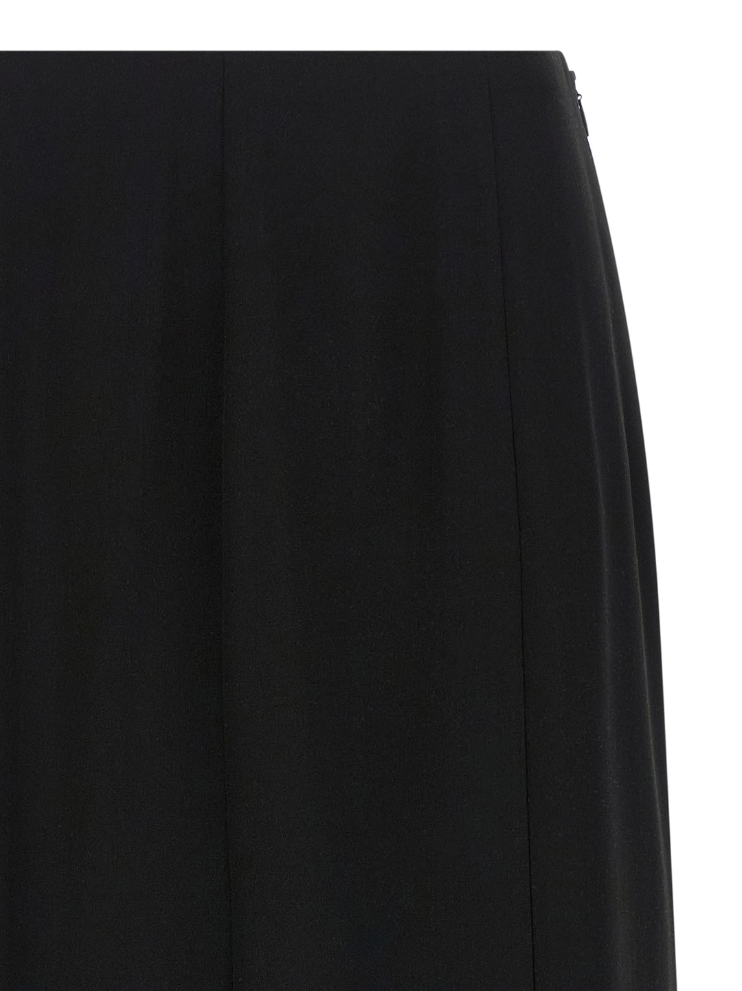Valentino Garavani Valentino Garavani Crêpe De Chine Skirt Gonne - Nero | cee025fa28b3e3ad7646befcfd6951b46a6b47c8