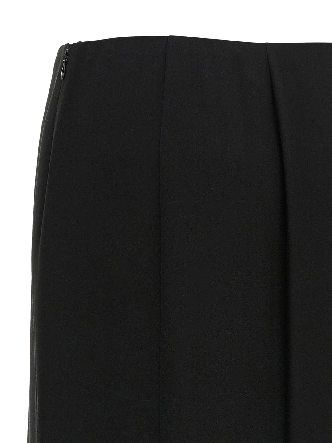 Valentino Garavani Valentino Garavani Crêpe De Chine Skirt Gonne - Nero | aa0c1142f189ad4d932025ea894da8c45d7cc14a