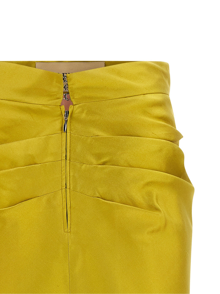 Valentino Garavani Valentino Garavani Shantung Silk Skirt Gonne - Verde | 72b5bfe300dc9d71d4782bc98be392b855795c01