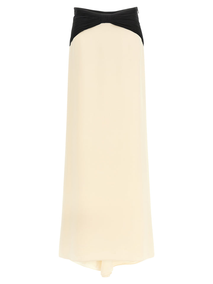 Valentino Garavani Valentino Garavani Cady Couture Skirt Gonne - Bianco/Nero | 3e594107c7968124c87aea19bf22defdb86aaaa4