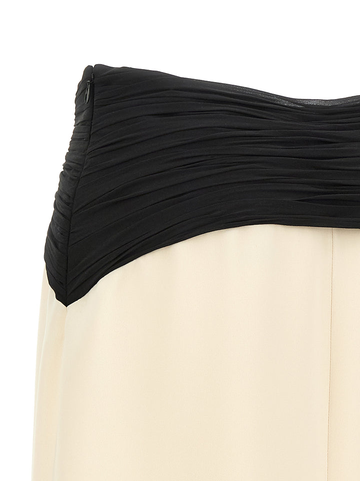 Valentino Garavani Valentino Garavani Cady Couture Skirt Gonne - Bianco/Nero | 8f8c2bcf127f2cd4aa8fc8fc08c780808d18c49a