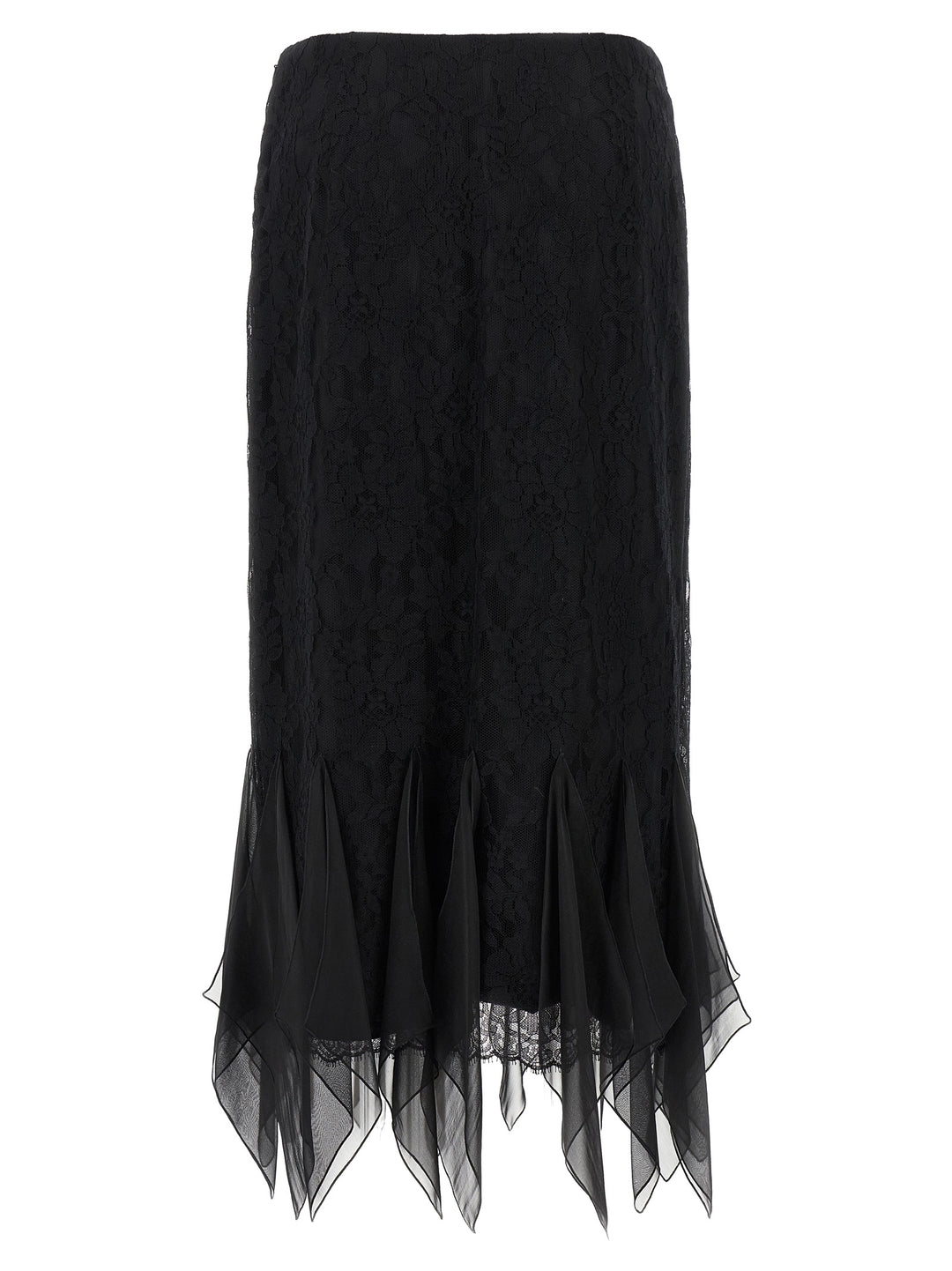 Valentino Garavani Valentino Garavani Lace Skirt Gonne - Nero | ac1a11c486a2a72d521f4fdd0bb2d5d07bd802b3
