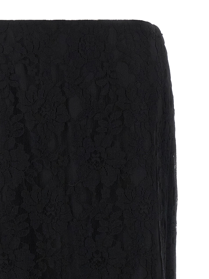 Valentino Garavani Valentino Garavani Lace Skirt Gonne - Nero | e50d50d2c62bf5c92deedc34b197460a545cfcee
