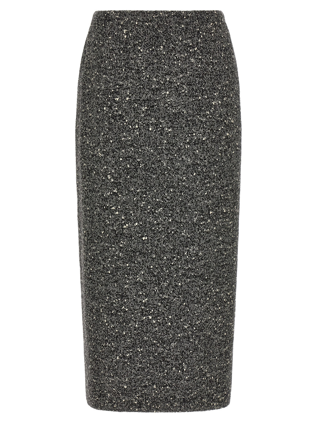 Valentino Garavani Valentino Garavani Chevron Bouclé Skirt Gonne - Bianco/Nero | 8c47cf5427f0da62a336ed633b9635d882bb8cf2