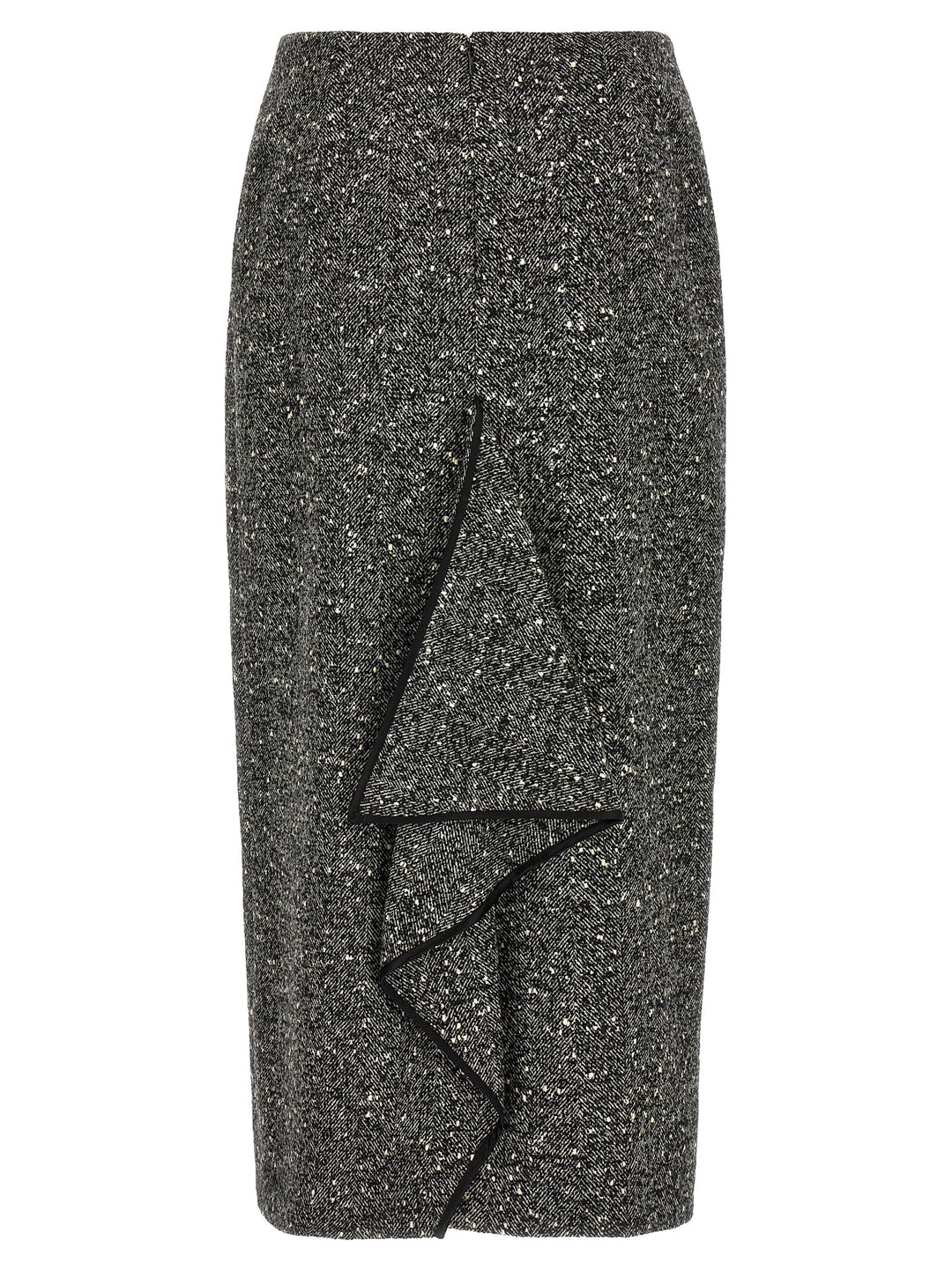 Valentino Garavani Valentino Garavani Chevron Bouclé Skirt Gonne - Bianco/Nero | 7fc2eb91e79a0934c4114bc8bb56bbc7a36c79c5