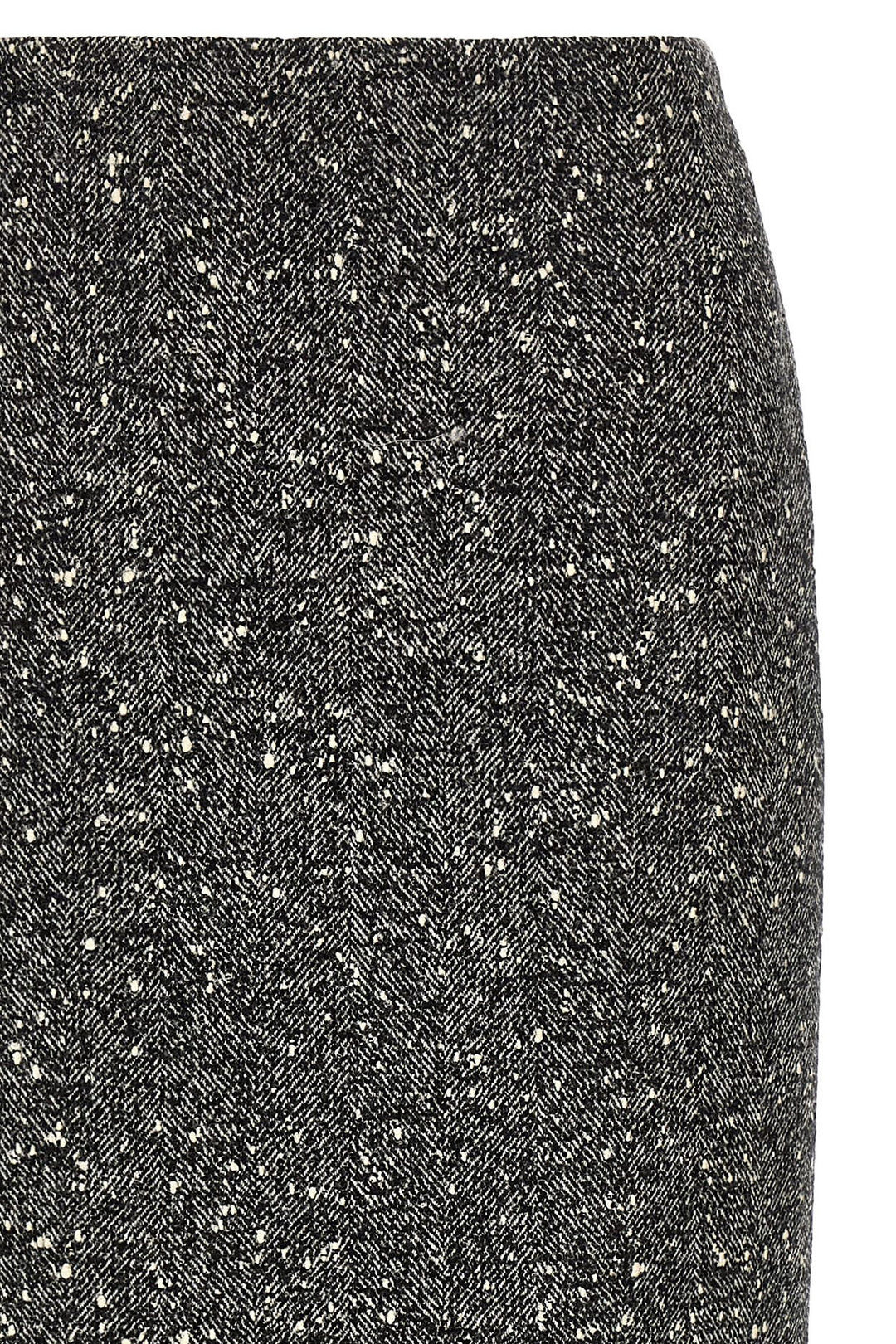 Valentino Garavani Valentino Garavani Chevron Bouclé Skirt Gonne - Bianco/Nero | 023a4491d02cd6946e4cb6b4debdccd3162f33b8