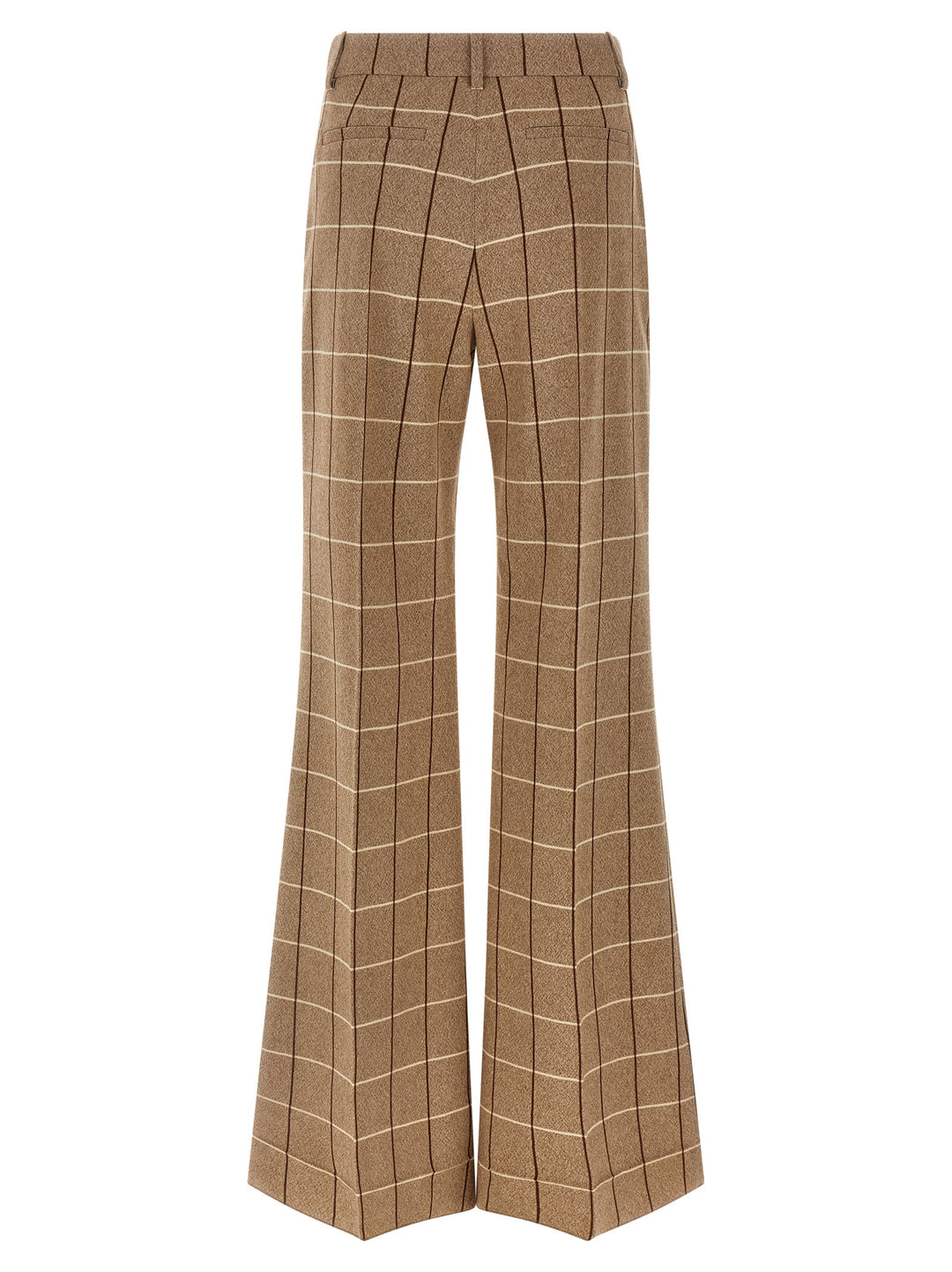 Valentino Garavani Valentinogaravani Wool  With Window Pattern Pantaloni - Beige | 5050076835b4c6612dbaf62ea382be2bbf2bc3e2