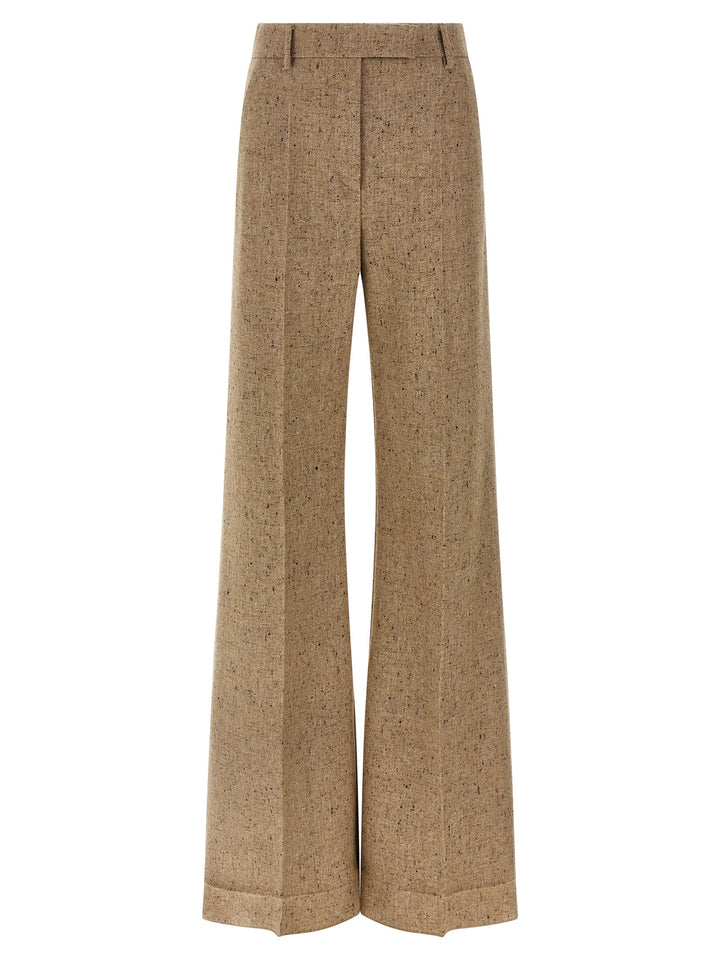Valentino Garavani Valentino Garavani  With Natte' Button Pantaloni - Beige | 776076ec78e37599d9bd8add95f472e1025c7ae3