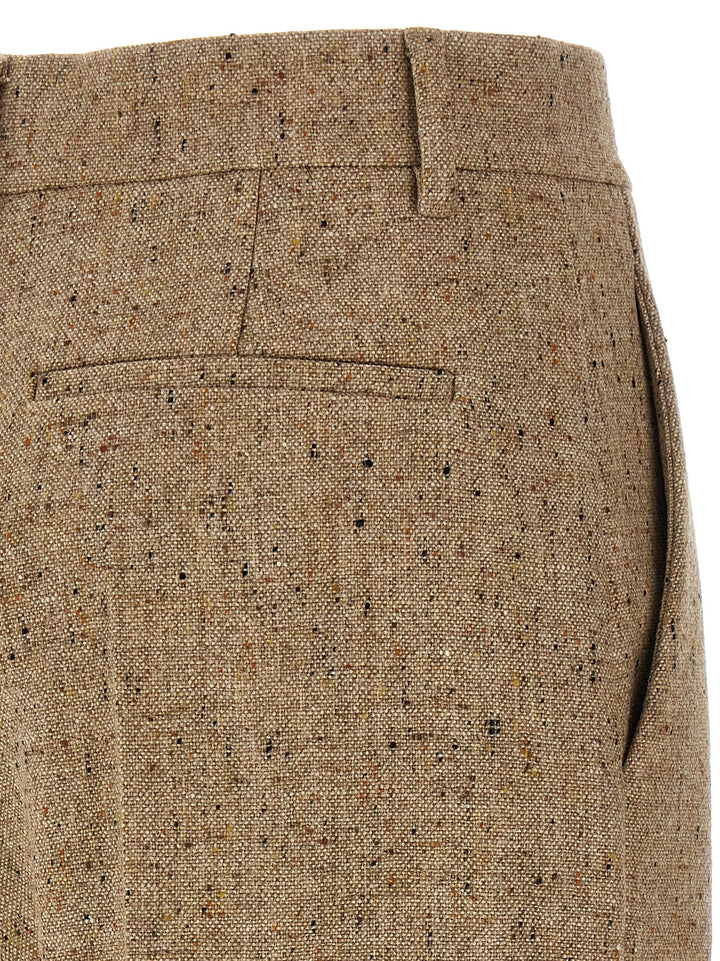 Valentino Garavani Valentino Garavani  With Natte' Button Pantaloni - Beige | 60ea7133df8ea21c6ba63a7e594ff50127882d72