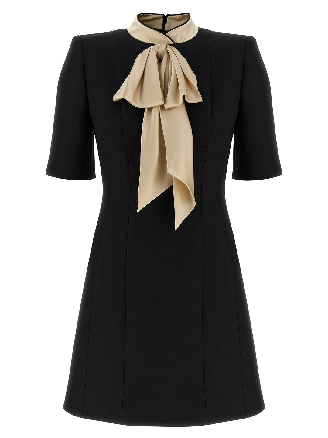 Valentino Garavani Valentino Garavani Wool And Silk Dress Abiti - Nero | edd2f1a9bd57d49a495b760de1a52ce6295831aa