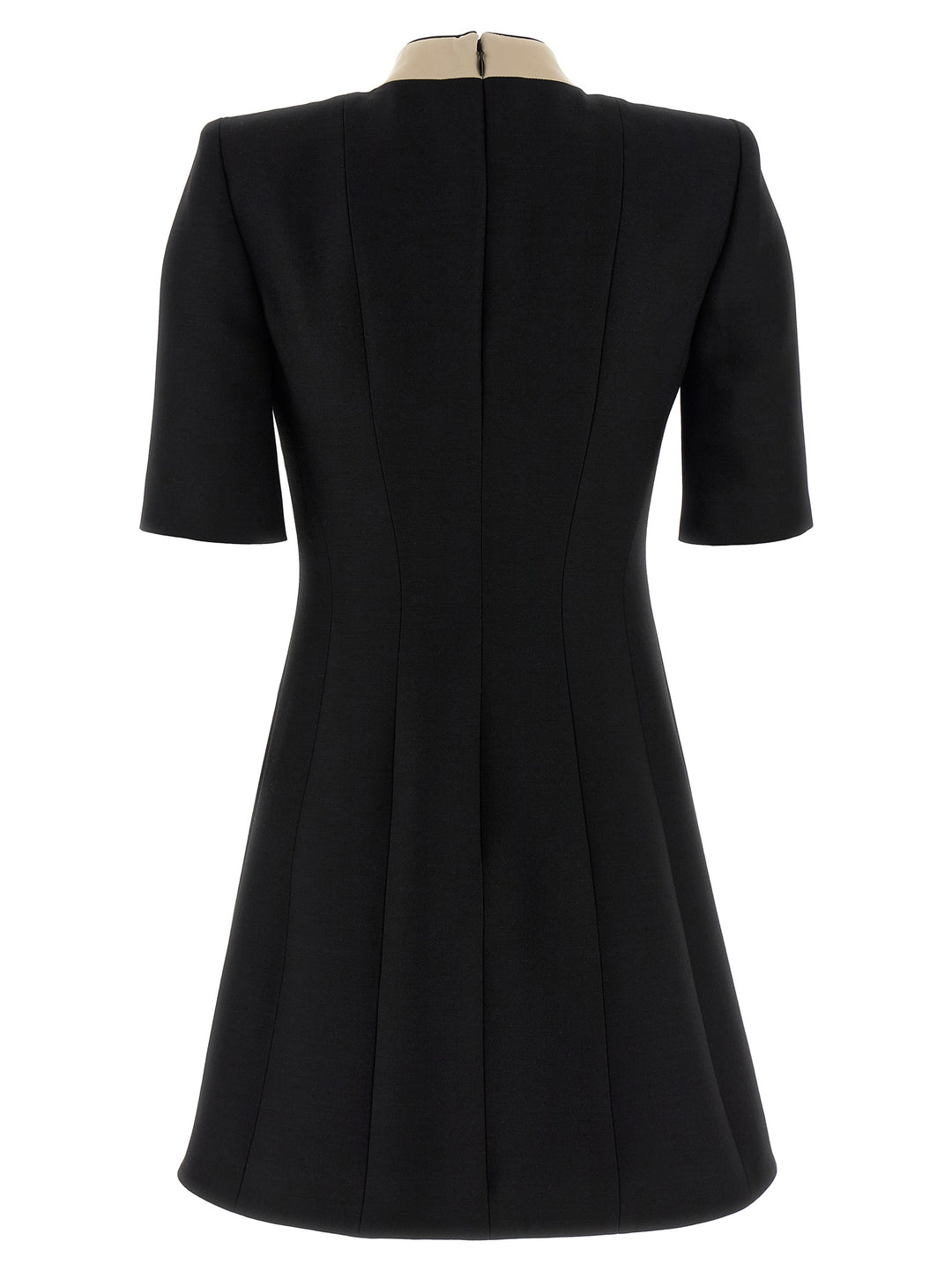 Valentino Garavani Valentino Garavani Wool And Silk Dress Abiti - Nero | ee99c1109d9a63b93bccf3abb61a7c8a15e43847