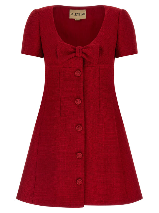 Valentino Garavani Bow Dress Abiti Rosso