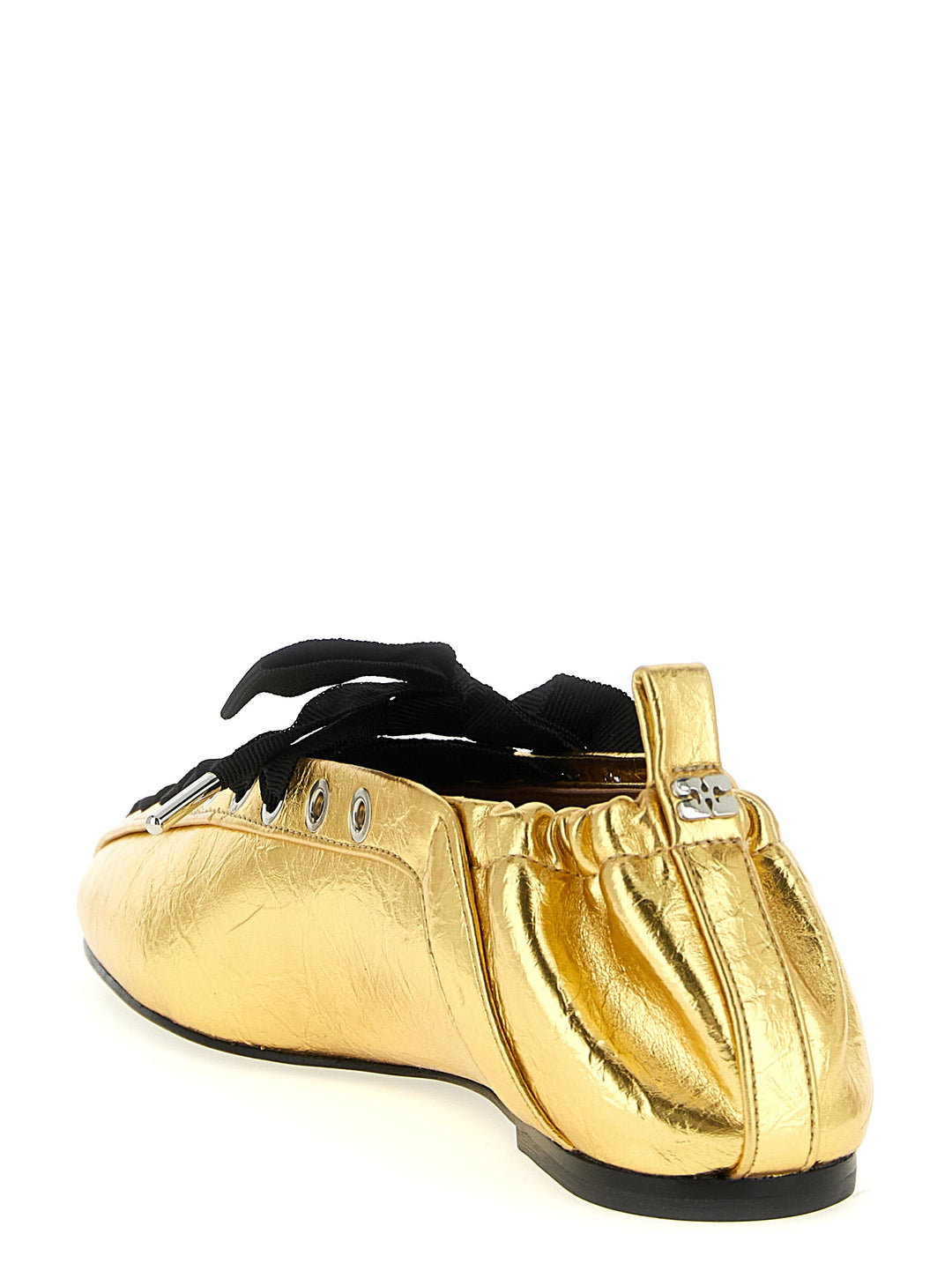 Ganni Lace-Up Flat shoes - Oro | 1c188e035b5aa73f3c917a9488beca80ea0d37fb