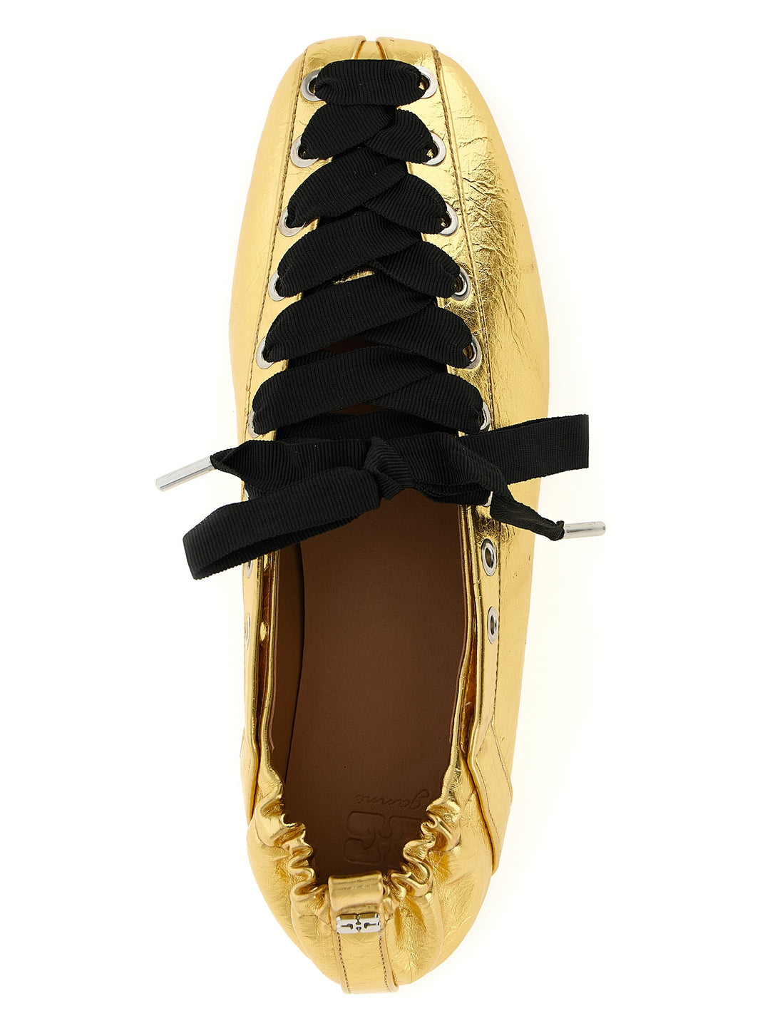 Ganni Lace-Up Flat shoes - Oro | fc6f59de7423cda7548063a9666892d9ee2a0ed5