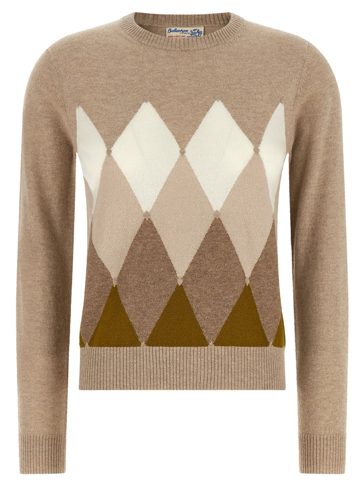 Ballantyne Classic Diamond Maglioni - Beige | 0c4f4a67f1689a50093d504f5765fa89e77d420b