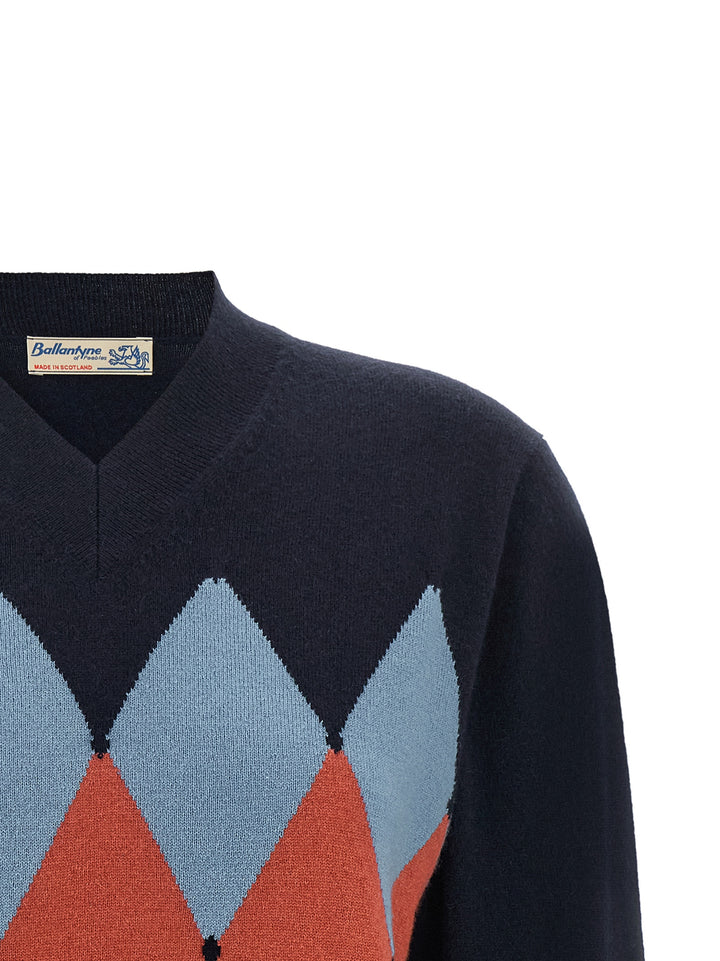 Ballantyne Argyle Maglioni - Blu | 52be8822e760a5c76ffdcd840357dc61fcb5b91a