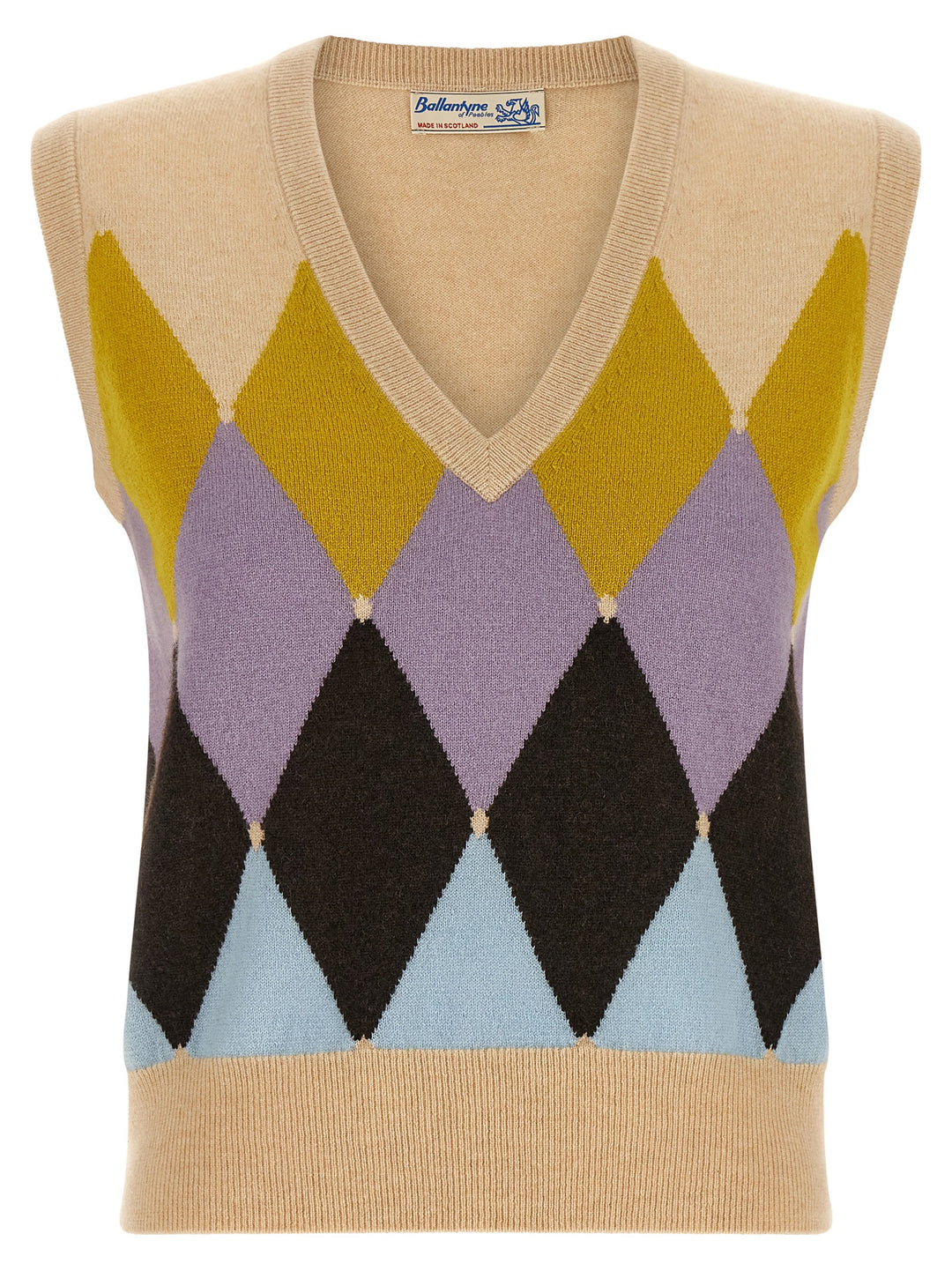 Ballantyne New Diamond Gilet - Beige | b34450f00375de6b8ab27c1a3d49808af64c0a8f