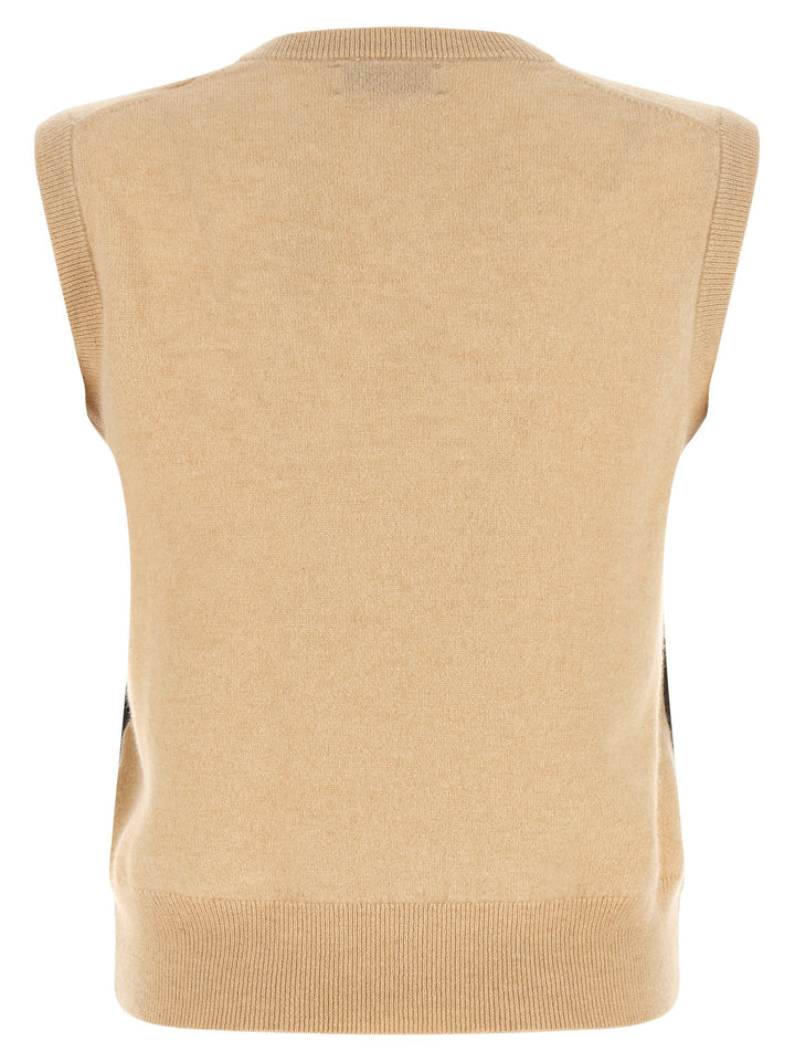 Ballantyne New Diamond Gilet - Beige | 78e2f98d82bd74d709a33859076cb36ec0bffcb8