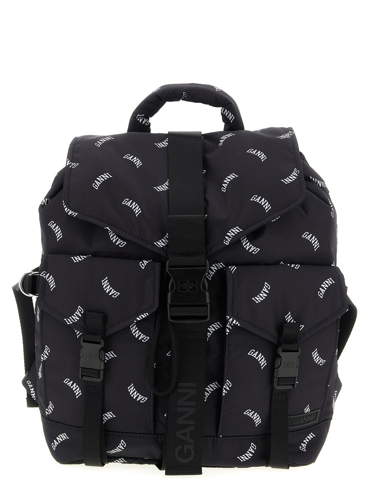 Ganni Re-Tech Zaini e Valigie - Nero | 6003fbc55475fcf2c4102284c08edd892aaa119c