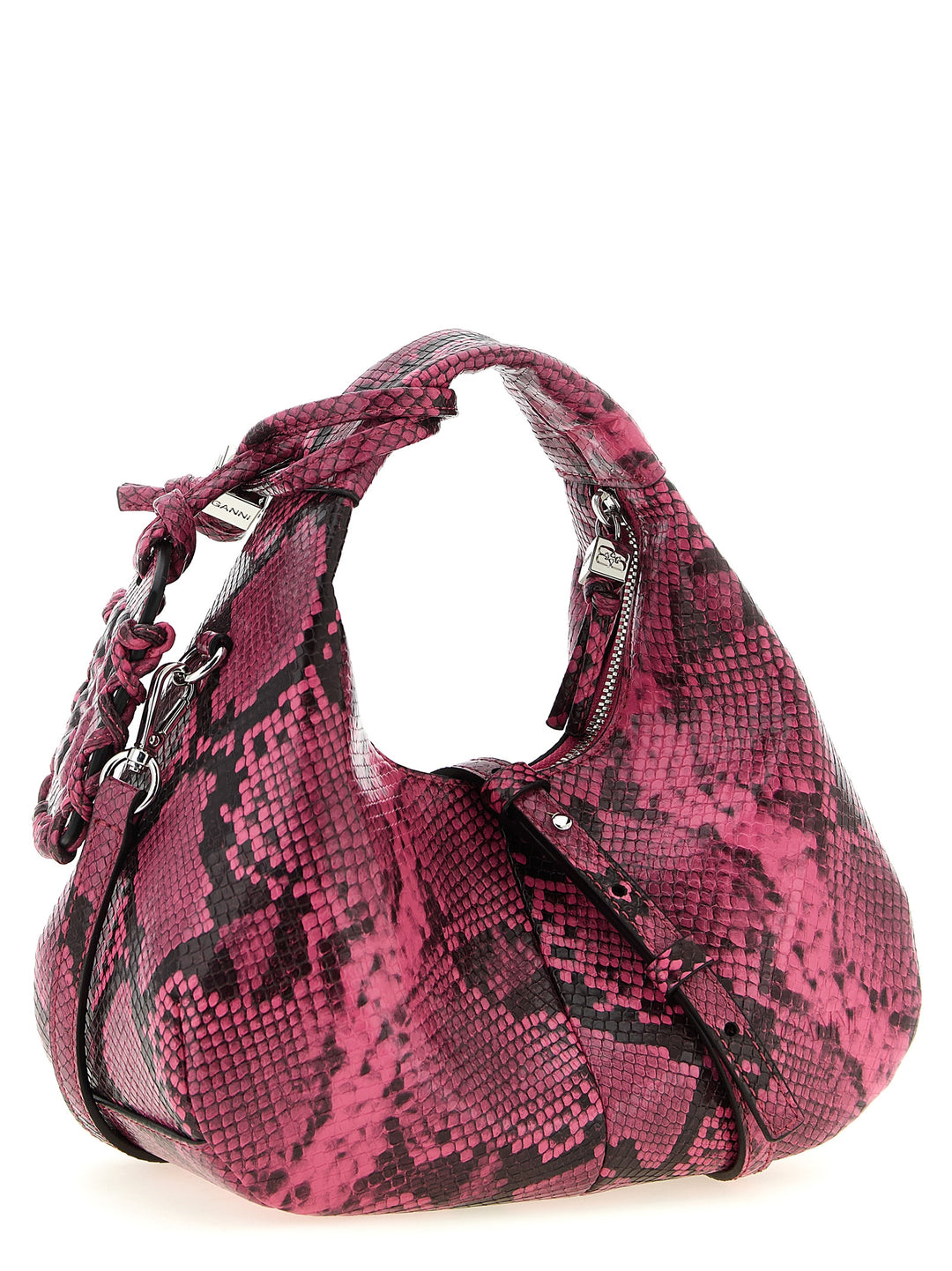 Ganni Mini Hobo Borse a Mano - Fucsia | 975a8a959265e11d8d7ce3ff63137ff6841759e4