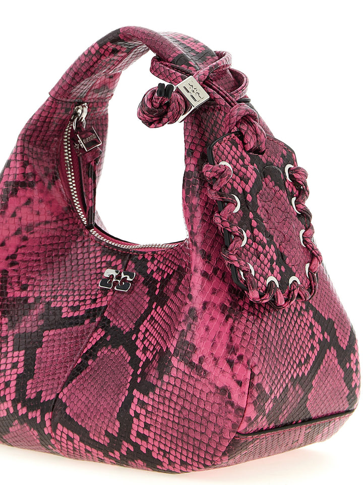 Ganni Mini Hobo Borse a Mano - Fucsia | a1ac610179a2b757e8518e52e3d0ee7c04c97149
