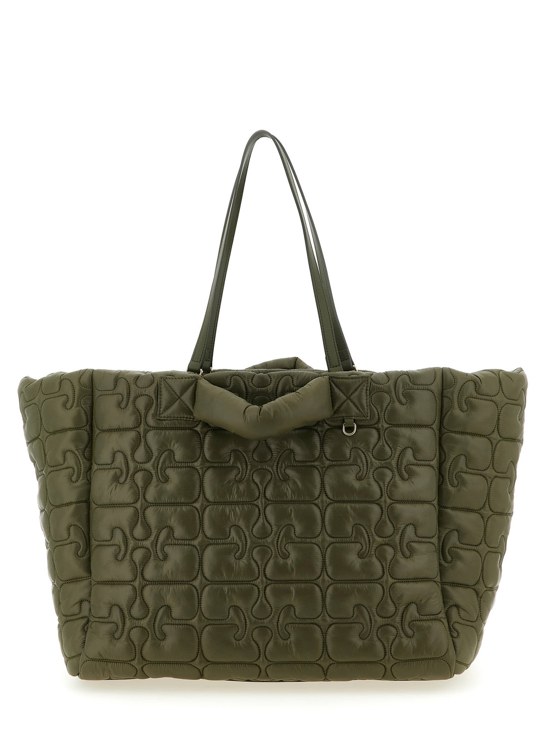 Ganni Quilted Re-Tech Xxl Tote Tote - Verde | 0640b45ec199a1bc69eb299f2f26c1cd89999fa4