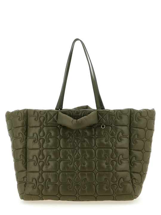 Quilted Re-Tech Xxl Tote Tote Verde