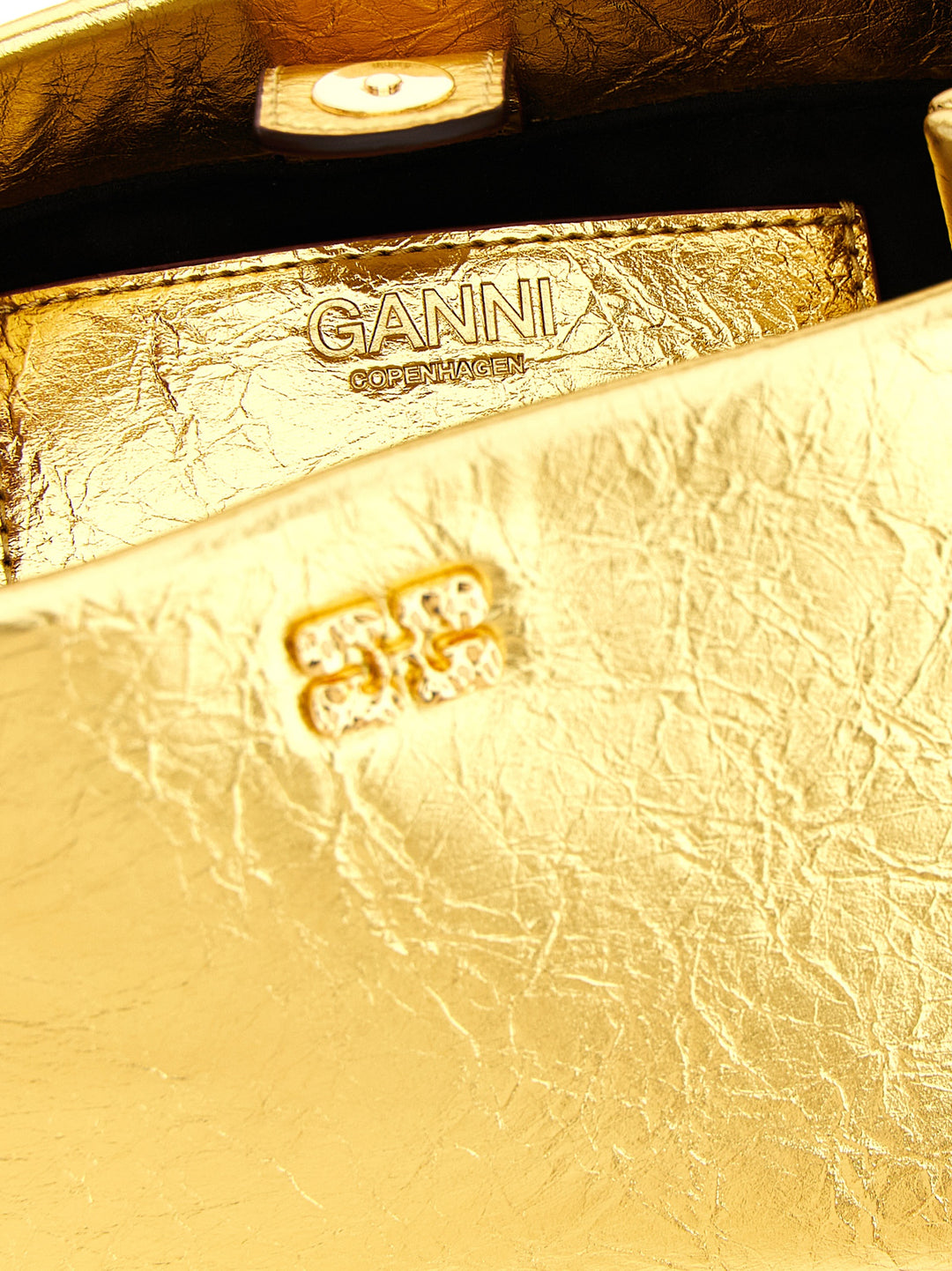 Ganni Bou Borse a Mano - Oro | 296ef3e5f6c9a1e2cbaabb25a57990cbcf0c3c28