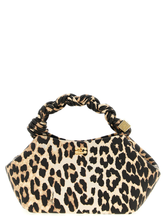 Small Bou Bag Leopard Borse A Mano Marrone