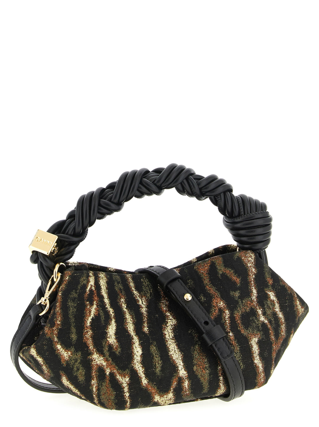 Ganni Metallic Cloque Bou Borse a Mano - Marrone | 80665591ebff90773904a15a0754d99efd1f7915