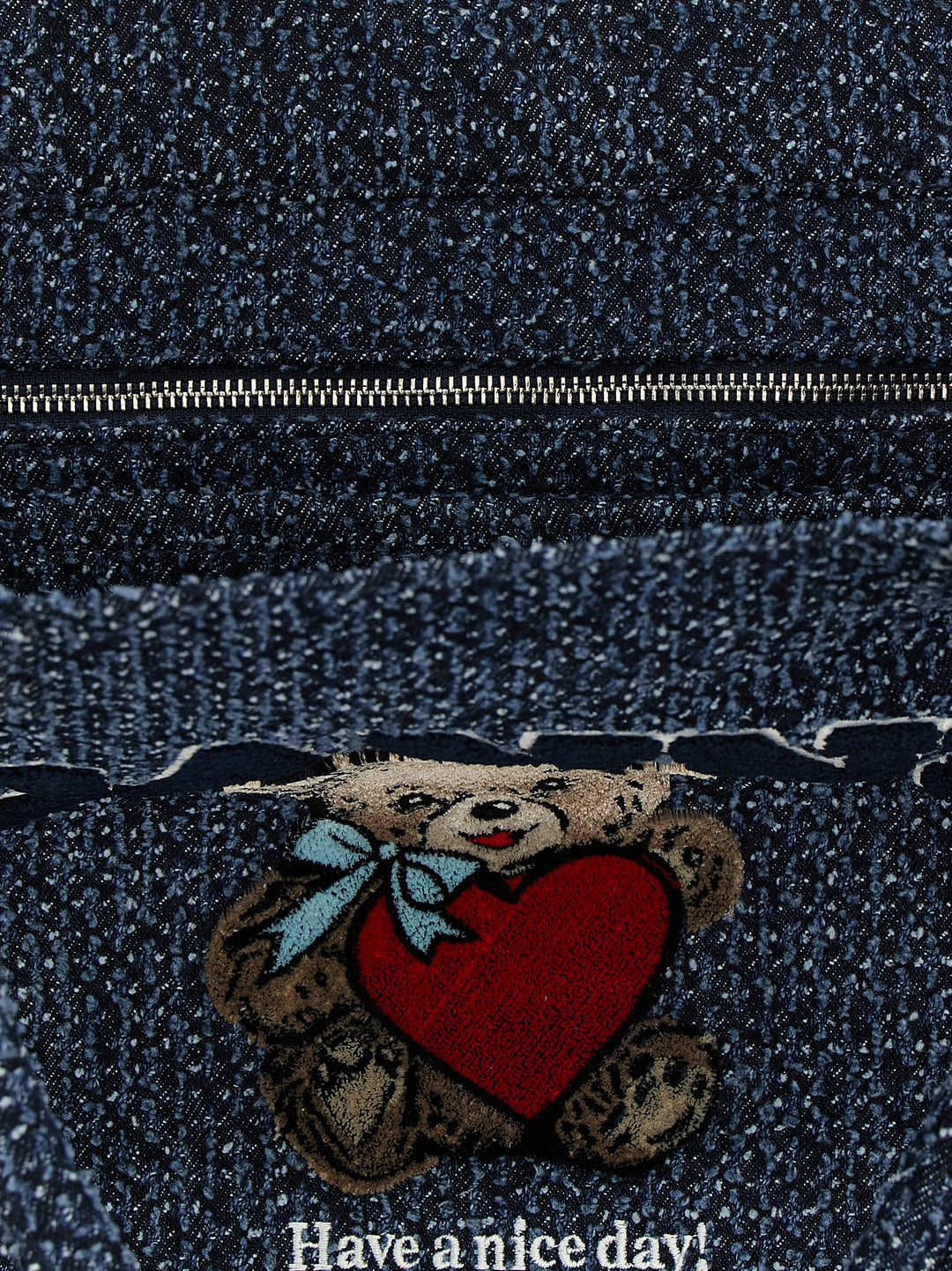 Ganni Bear Tote - Blu | b9baee253a49a5a8dc2b1e55e41b822fe8731a04