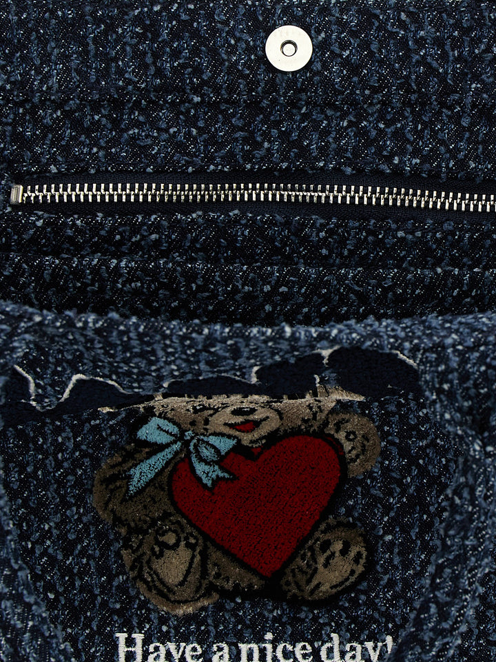 Ganni Bear Tote - Blu | 81d30d33de67d8696a71c46ce26c9ea49696a187