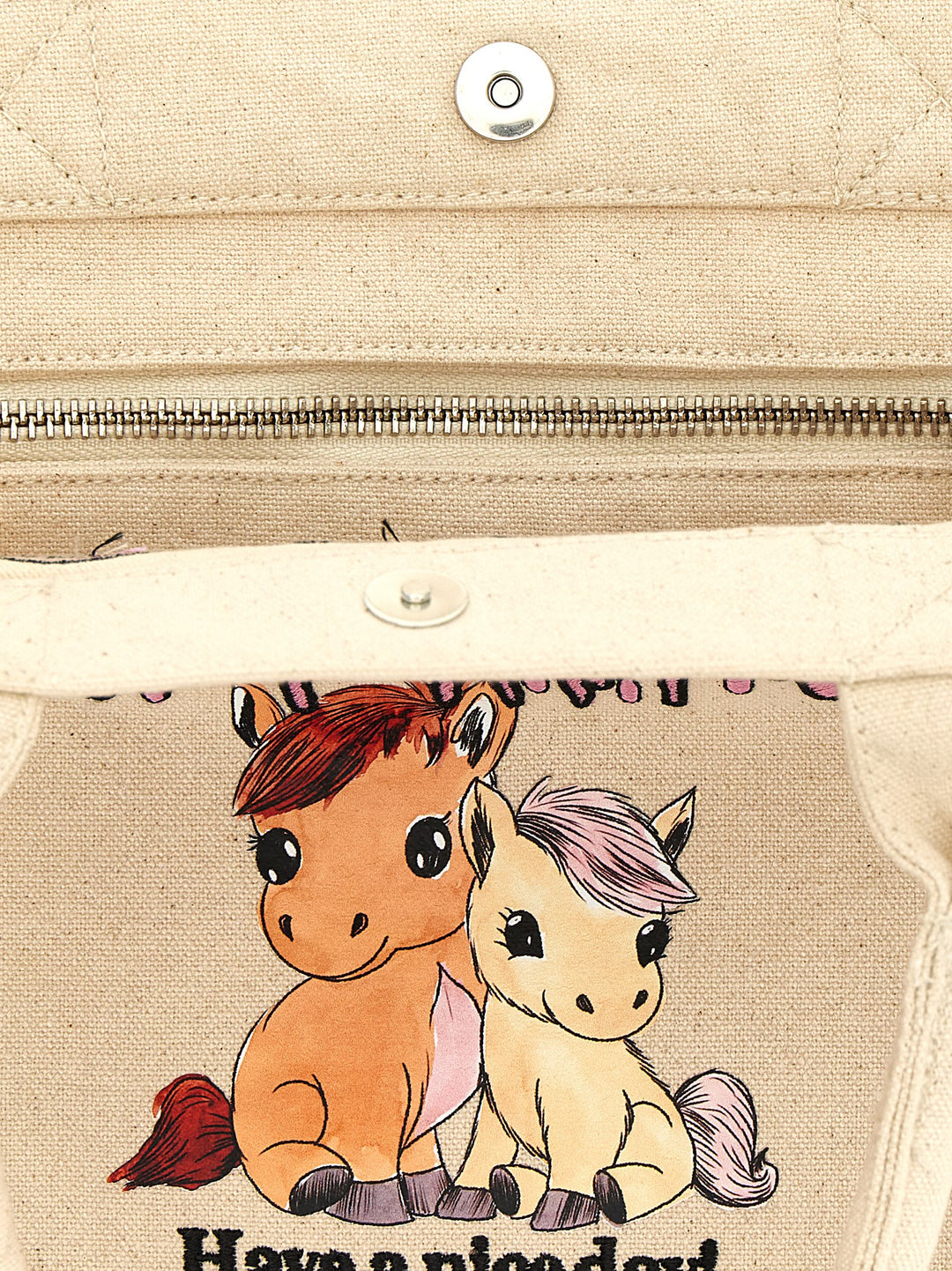 Ganni Pony Tote - Beige | 5420a7b326a04305dbbb12b59ca6eb9f1113ac75